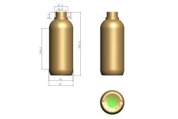 Флакон пластиковый круглый (PP), 1000 мл
