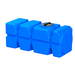 Емкость пластиковая горизонтальная для хранения воды и дизельного топлива с крышкой, 1000 л, синий [TFG21000S13]