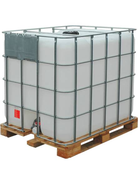 Еврокуб (IBC-контейнер) на деревянном поддоне UN, 1000 л, белый [UC 1000 дп UN (МОРСКОЙ)]