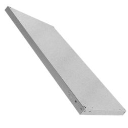 Полка металлическая для стеллажей Практик MS U 150х30, 1500x300 мм, серебристый [S24799307158] 