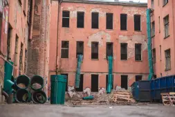 Мусоросброс секция приёмная (усиленная) зеленый, без цепей