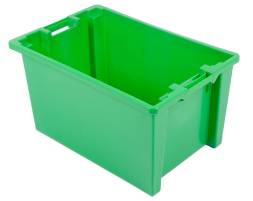 Пластиковый ящик 600х400х320 конусный с крышкой