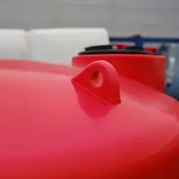 Емкость TRN 6000л КАС с откидной крышкой красная