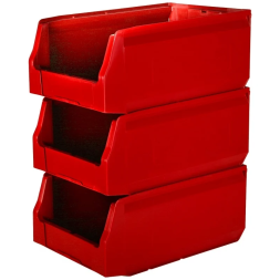 Складской лоток для метизов, мелочей и деталей Logic Store®, 350х225х200 мм, красный [12.404]