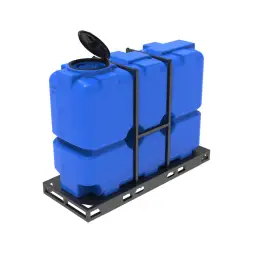 Емкость ST 2000л под плотность до 1.2 г/см3 с откидной крышкой синяя в обрешетке