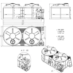 Кассета 10м3 TRF (ПОЛНЫЙ слив) для КАС/ЖКУ ЛКМПG3