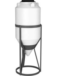 Ёмкость в обешётке с конусным дном 240 литров, арт.: ФМ 240 обр. , цвет: белый, код: 13687