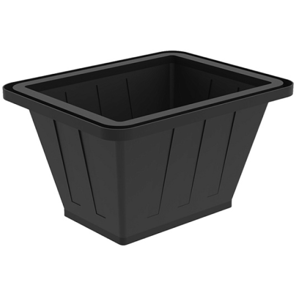 Ванна пластиковая пищевая К, 200 л, HDPE, черный [132.0200.899.000] в Владивостоке