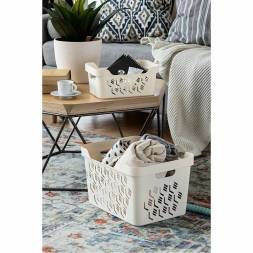 Корзинка универсальная Deluxe, 380x276x140 мм, 12 л, бежевый