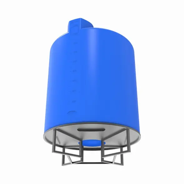 Емкость TOR 10000 л синяя на основании для полного слива F