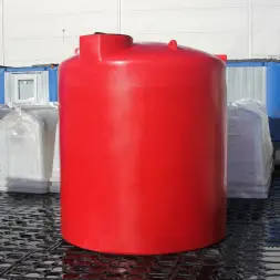 Емкость пластиковая для хранения удобрений (КАС/ЖКУ) ЭКОПРОМ TOR, 10000л, красный [4014.10000.101.000]