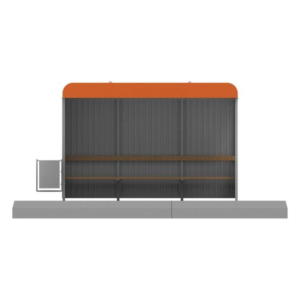 Павильон остановочный мод. 2.2, 3495x1215x2380 мм