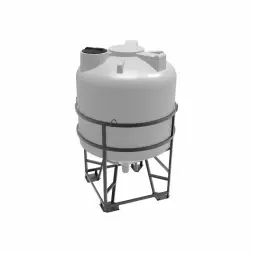 Емкость ЦКТ 5000 л с патрубком 90мм под плотность до 1,5 г/см3 белая в обрешетке